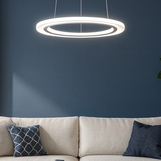 Affralux lampadario moderno acryled anello led 4w 3000k