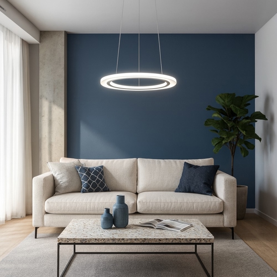 Affralux lampadario moderno acryled anello led 4w 3000k