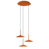 Lampadario per soggiorno poe p3 terracotta linea light led 19w 3000k
