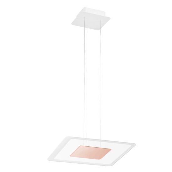 Linea light aruba lampadario moderno 38w led 3000k rame