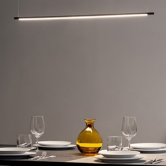 Ondaluce so genius 120 nero lampadario moderno led per ufficio