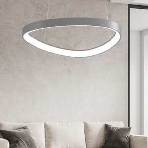 Lampadario bianco vivida lifering led 48w 3000k 4000k per soggiorno moderno dimmerabile