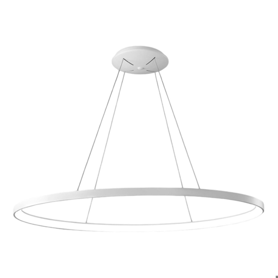Vivida lifering-o lampadario moderno led bianco 80w 3000k 4000k ovale