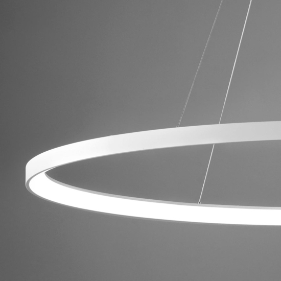 Vivida lifering-o lampadario moderno led bianco 80w 3000k 4000k ovale