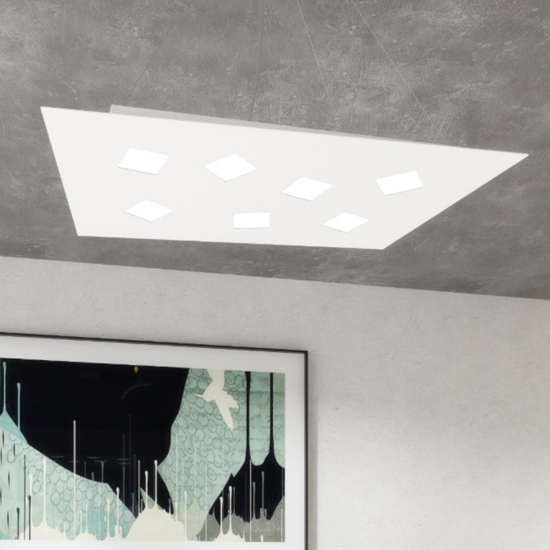 Toplight note lampadario bianco moderno particolare per ufficio