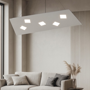 Lampadario moderno per ufficio grigio top light note