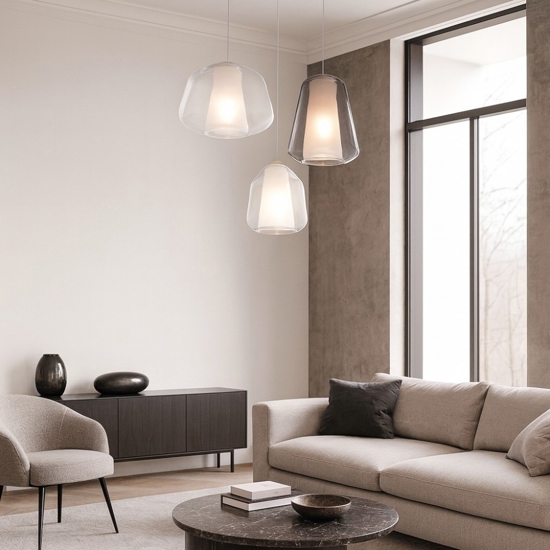 Lampadario per soggiorno grappolo 3 luci top light