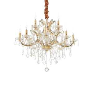 Napoleon sp12 dorato ideal lux lampadario 12 luci