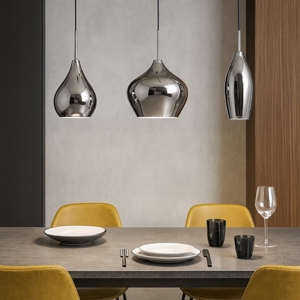 Soft sp3 fume ideal lux lampadario 3 vetri fume