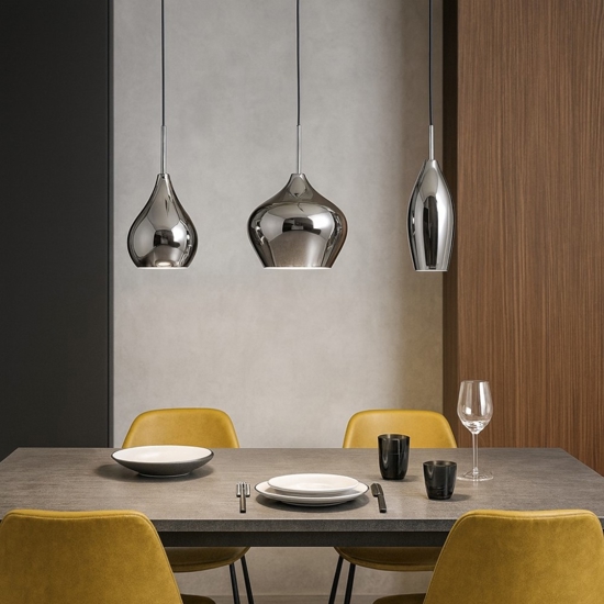 Soft sp3 fume ideal lux lampadario 3 vetri fume