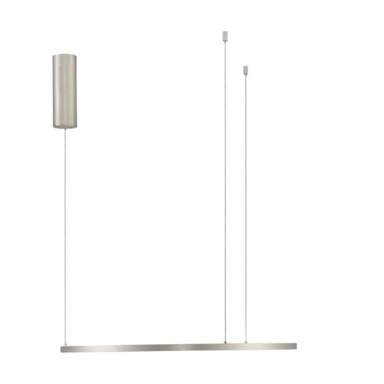 Lampadario cerchio led 60cm grigio champagne