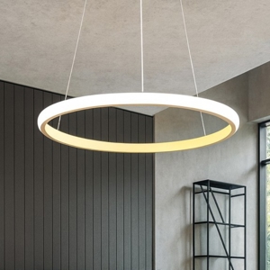 Visualizza i dettagli per Lampadario iole s1 oro gea luce cerchio led 28w 3000k moderno Lampadario iole s1 oro gea luce cerchio led 28w 3000k moderno