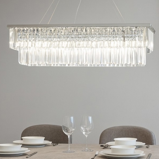 Lampadario in cristallo molato so daiquiri pc ondaluce