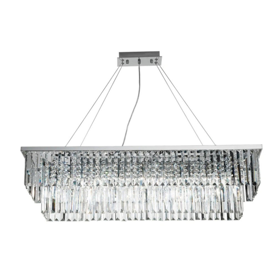 Lampadario in cristallo molato so daiquiri pc ondaluce