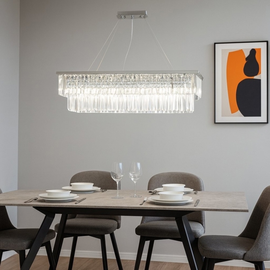 Lampadario in cristallo molato so daiquiri pc ondaluce