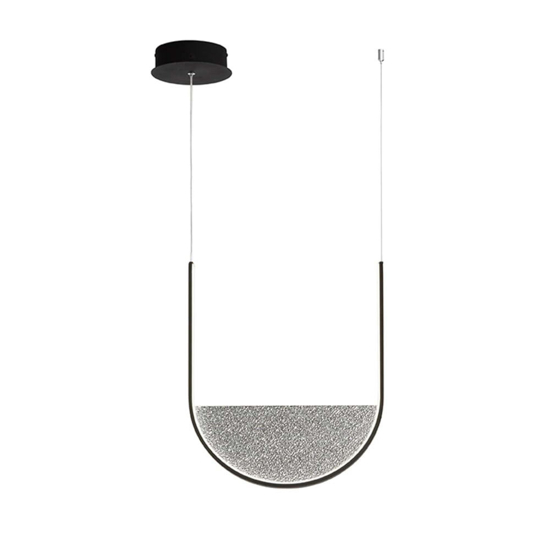 Ondaluce lotus lampadario moderno nero led 3000k