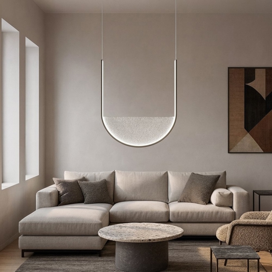 Ondaluce lotus lampadario moderno nero led 3000k