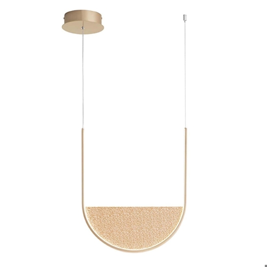 Ondaluce so lotus oro lampadario moderno led dimmerabile