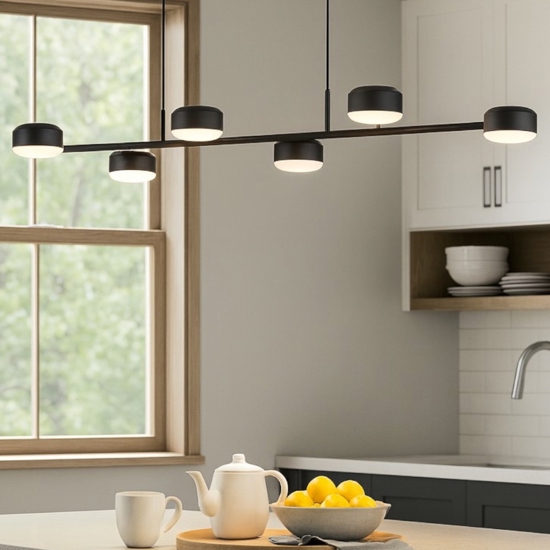 Clavellina eglo lampadario da cucina minimal orientabile led 3000k