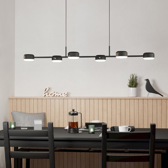Clavellina eglo lampadario da cucina minimal orientabile led 3000k