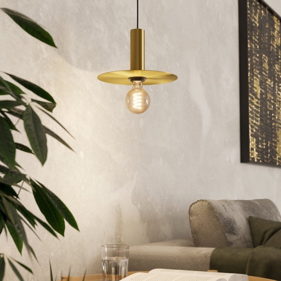 Escandell eglo lampada a sospensione per isola cucina colore oro