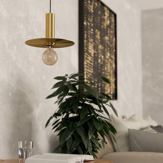 Escandell eglo lampada a sospensione per isola cucina colore oro