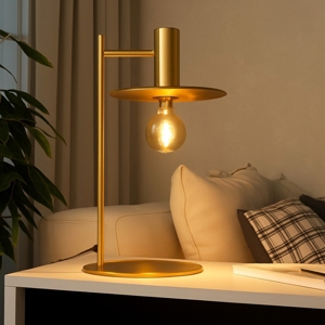 Visualizza i dettagli per Escandell eglo lampada da tavolo in acciaio colore oro Escandell eglo lampada da tavolo in acciaio colore oro