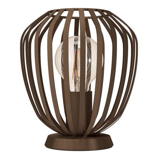 Espinal eglo lampada da tavolo marrone con illuminazione particolare