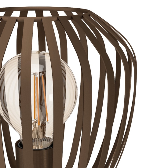 Espinal eglo lampada da tavolo marrone con illuminazione particolare