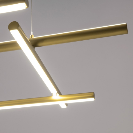 Maytoni radiance lampadario moderno colore oro led 3000k