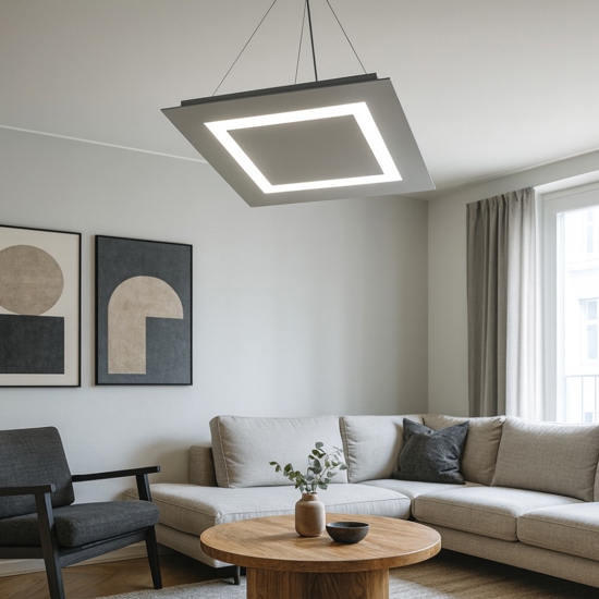 Toplight carpet lampadario moderno grigio design moderno