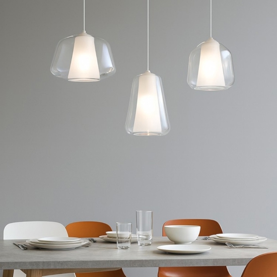 Lampadario oro vetri trasparenti per soggiorno toplight