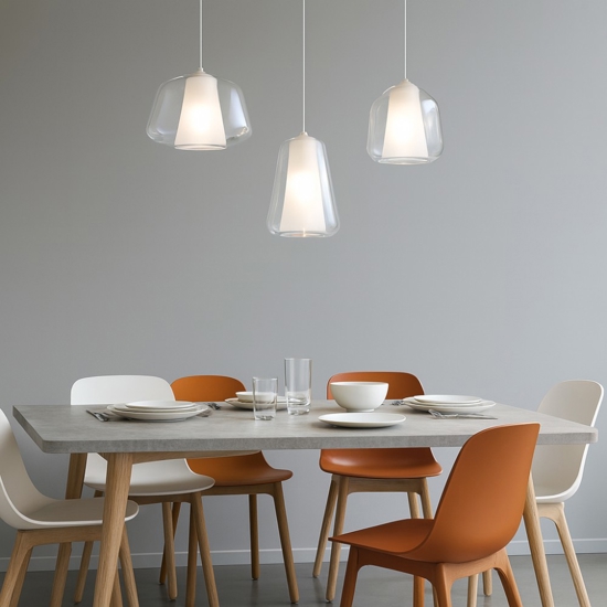 Lampadario oro vetri trasparenti per soggiorno toplight