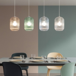 Lampadario moderno vetri multicolor top light tender