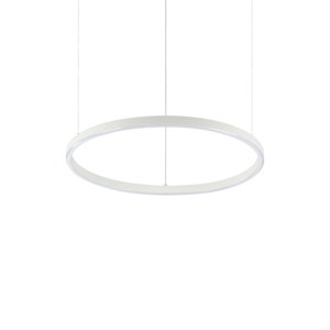 Lampadario ideal lux oracle slim sp d050 round bianco led 32w 4000k per soggiorno