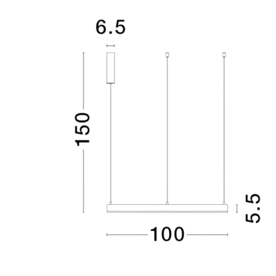 Lampadario cerchio moderno oro led 60w 3000k dimmerabile