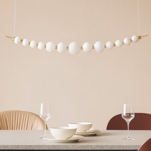 Visualizza i dettagli per Lampadario per soggiorno perle di vetro oro led 32w 3000k dimmerabile Lampadario per soggiorno perle di vetro oro led 32w 3000k dimmerabile