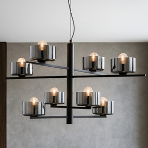 Visualizza i dettagli per So figaro ondaluce lampadario moderno 8 luci nero per salotto So figaro ondaluce lampadario moderno 8 luci nero per salotto
