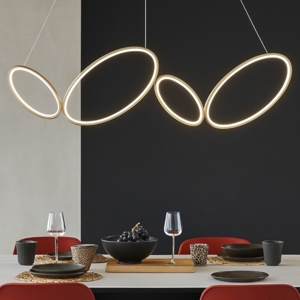 Visualizza i dettagli per Ondaluce so rice oro lampadario moderno per soggiorno Ondaluce so rice oro lampadario moderno per soggiorno