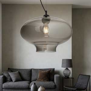 Visualizza i dettagli per Bistro' sp1 round ideal lux lampadario vintage vetro grigio fumo Bistro' sp1 round ideal lux lampadario vintage vetro grigio fumo