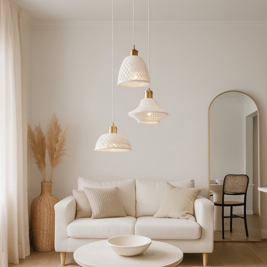 Lugano sp3 ideal lux lampadario di ceramica