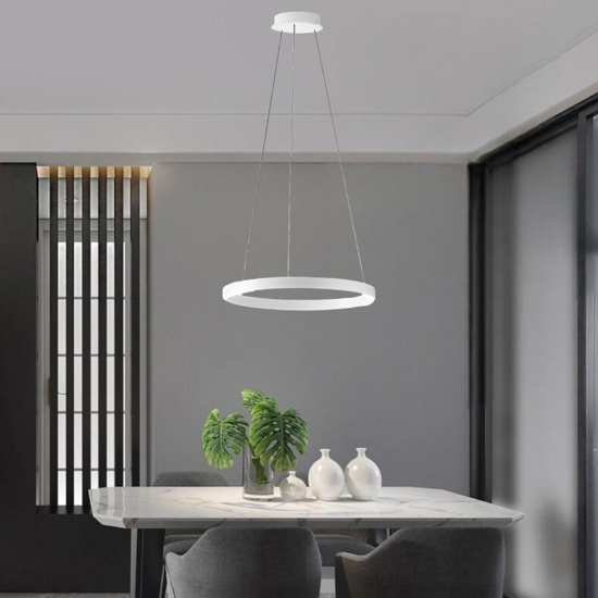 Lampadario criseide sg bianco gea luce led 80w 3000k