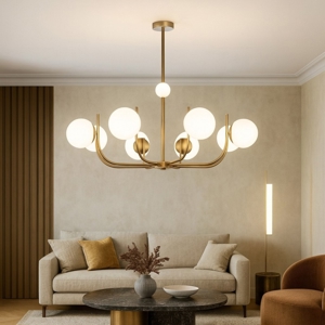Visualizza i dettagli per Maytoni lampadario oro ottone 8 luci per soggiorno salotto Maytoni lampadario oro ottone 8 luci per soggiorno salotto
