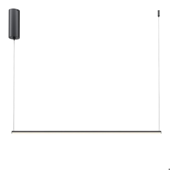 Maytoni halo lampadario sottile moderno nero led 10w 3000k 4000k