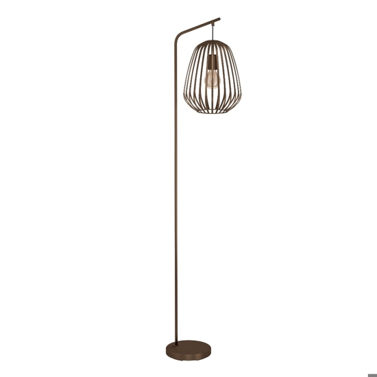 Espinal eglo lampada da terra marrone con luce pendente
