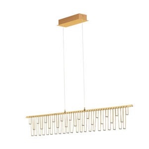 Lampadario led design moderno oro per salotto