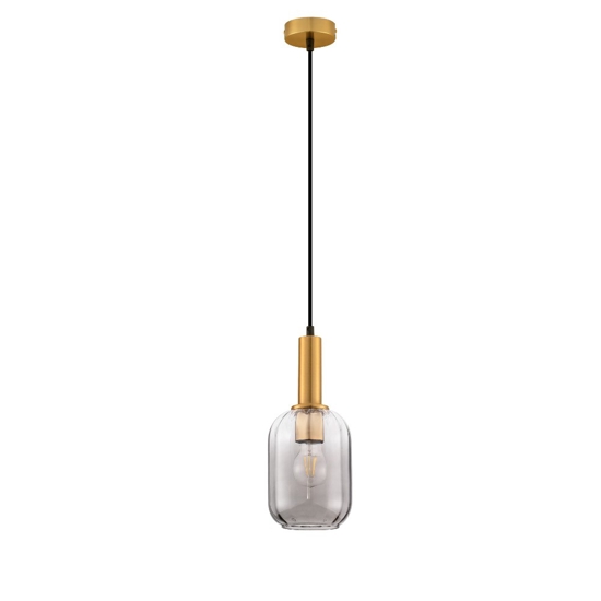 Lampada a sospensione per isola cucina moderna dettagli colore oro