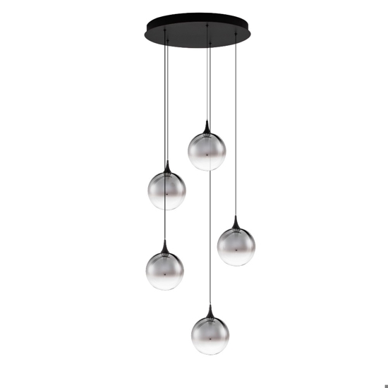 Lampadario da cucina led 3000k minimal con sfere in vetro