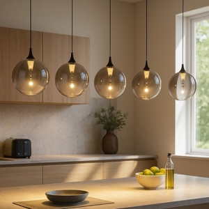 Visualizza i dettagli per Lampadario da cucina 5 luci moderno led 3000k dimmerabile Lampadario da cucina 5 luci moderno led 3000k dimmerabile