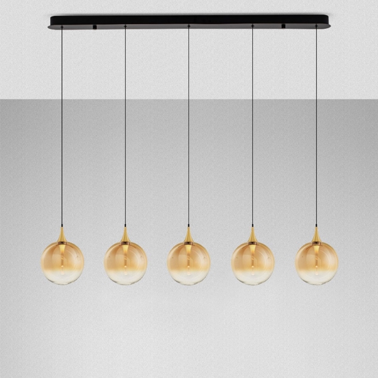 Lampadario da cucina con sfere pendenti led 3000k dimmerabile